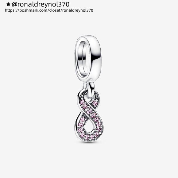 Pandora Sparkling Infinity Dangle Charm - Picture 1 of 5